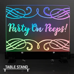 LED Lighting Write-On Board Sign