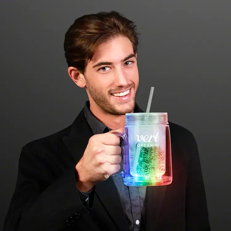 LED Mason Jar Travel Cup — view 4