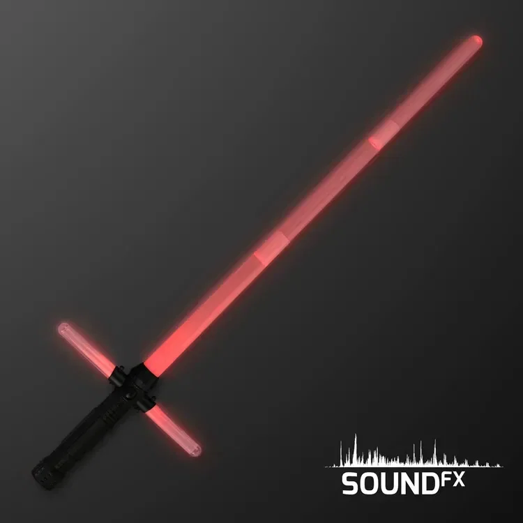 LED Red Cross Saber with Sound, Expandable — view 2