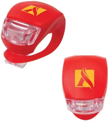 Custom Printed LED Silicone Bike Light — view 3