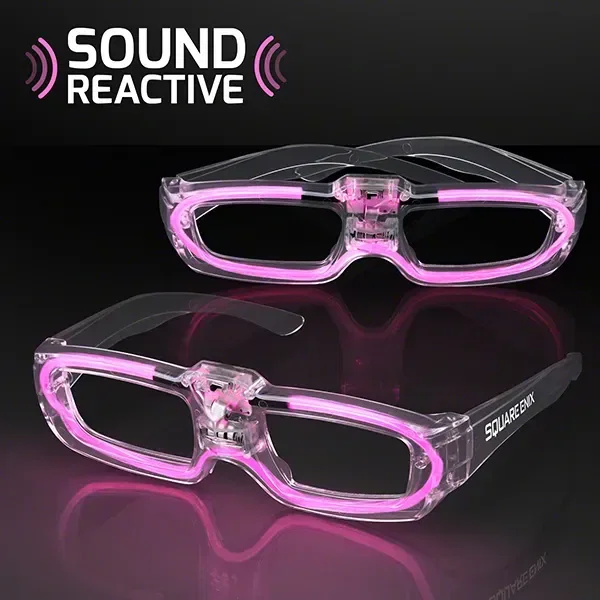 LED Sound Activated 80s Party Shades — view 2