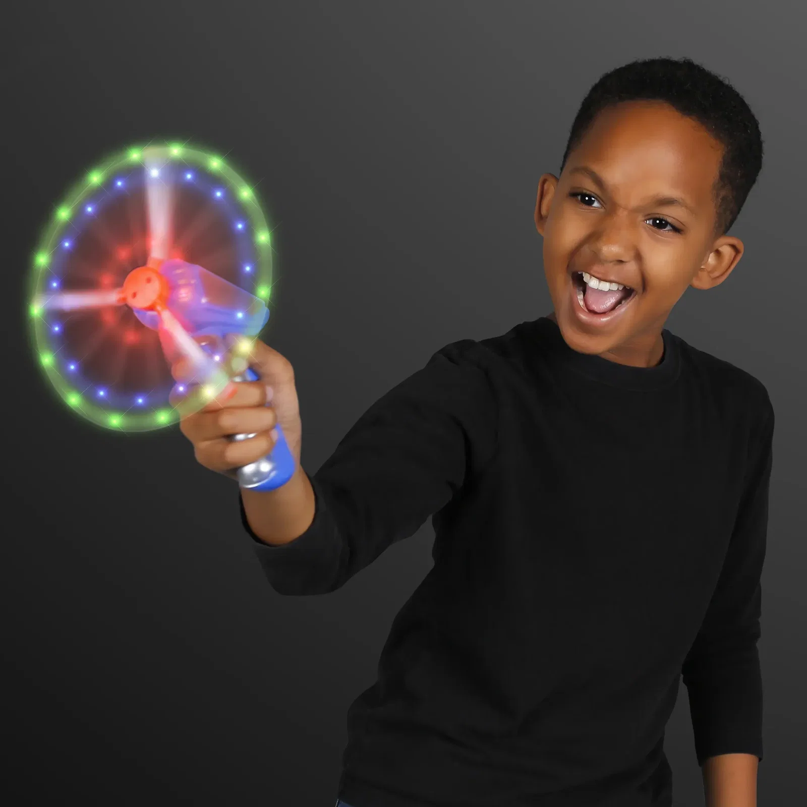 LED Spinning Lights Space Blaster Toy Gun — view 3