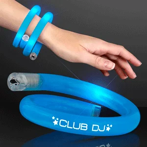 LED Wrap Around Tube Bracelet being worn