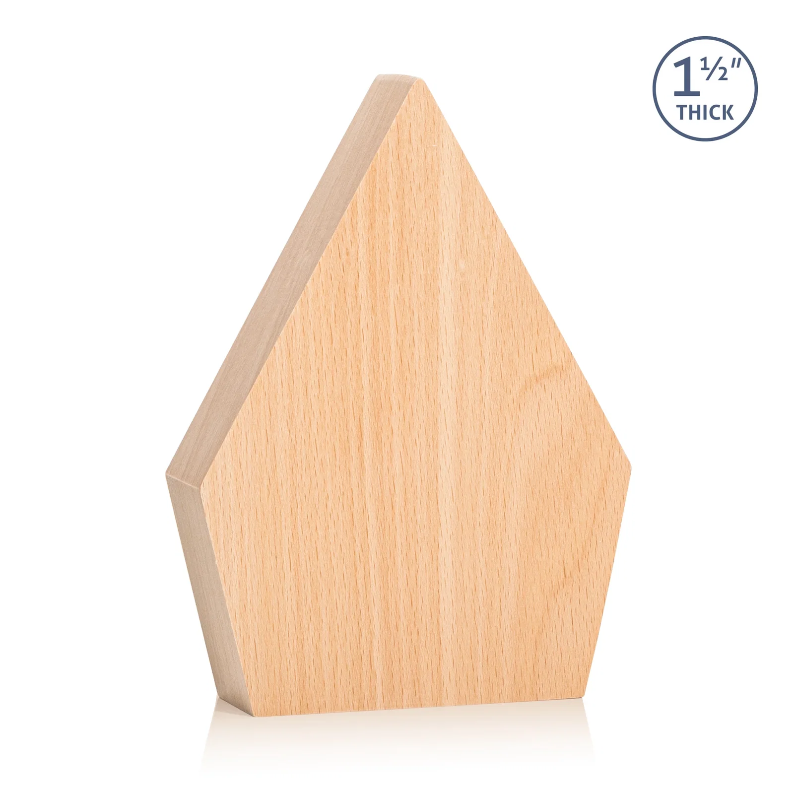 Personalized Beechwood Diamond Award for service anniversary gifts