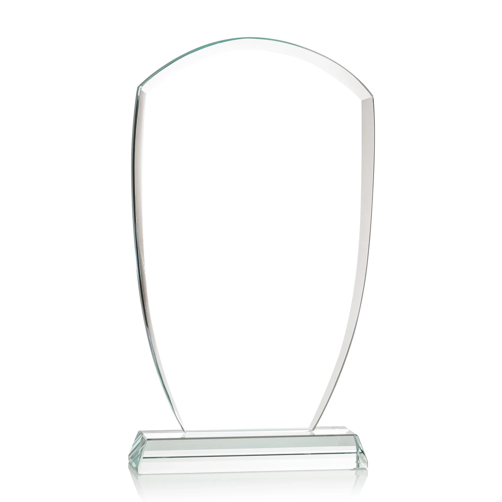 Custom Starfire Crystal Arch Award With Curved Sides and Pointed Corners, awards for volunteer appreciation