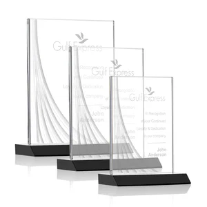 Starfire Crystal Award With Liquid-Crystal Accent Lines