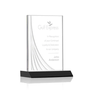 Starfire Crystal Award With Liquid-Crystal Accent Lines