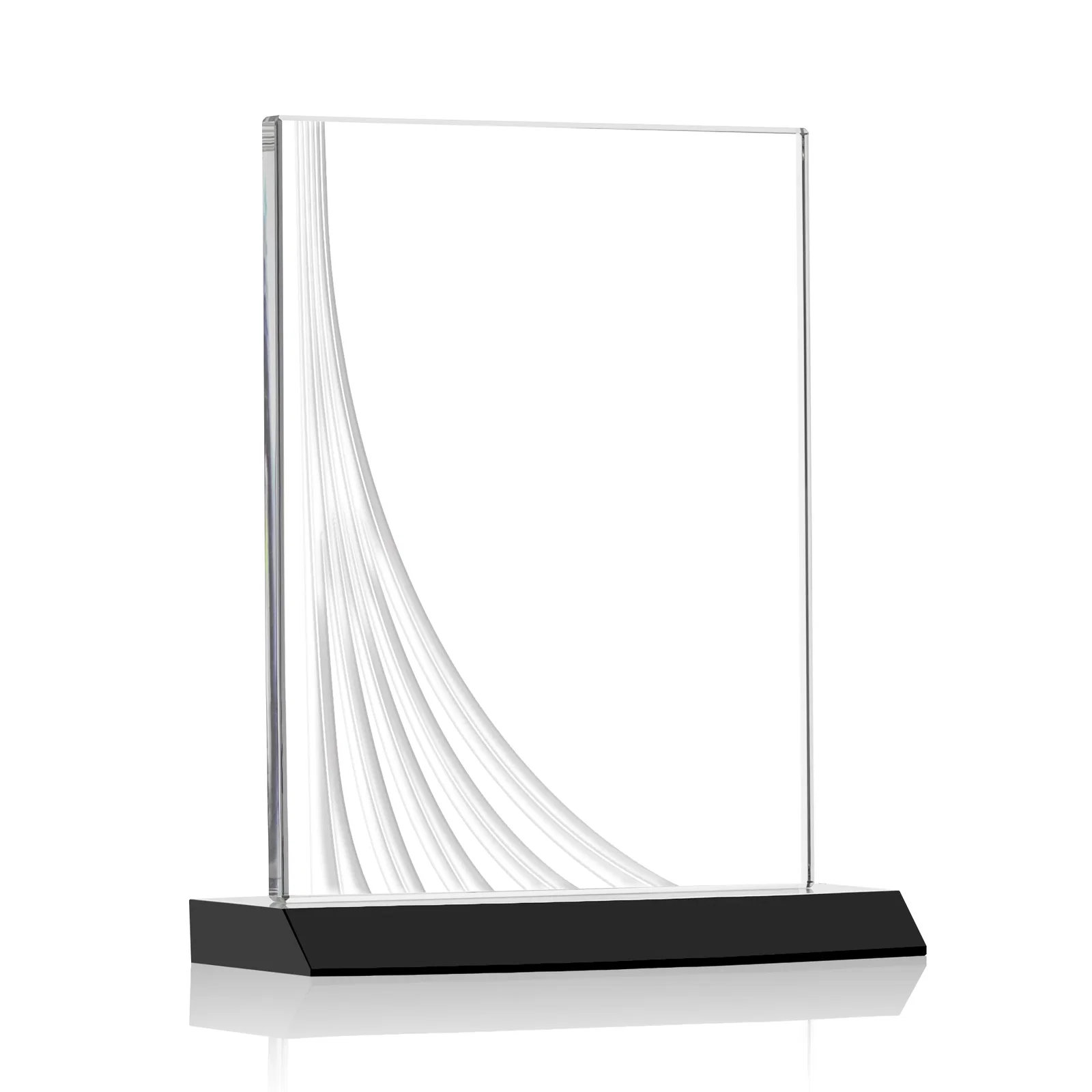 Promotional Starfire Crystal Award With Liquid-Crystal Accent Lines, awards for dealer and partner awards