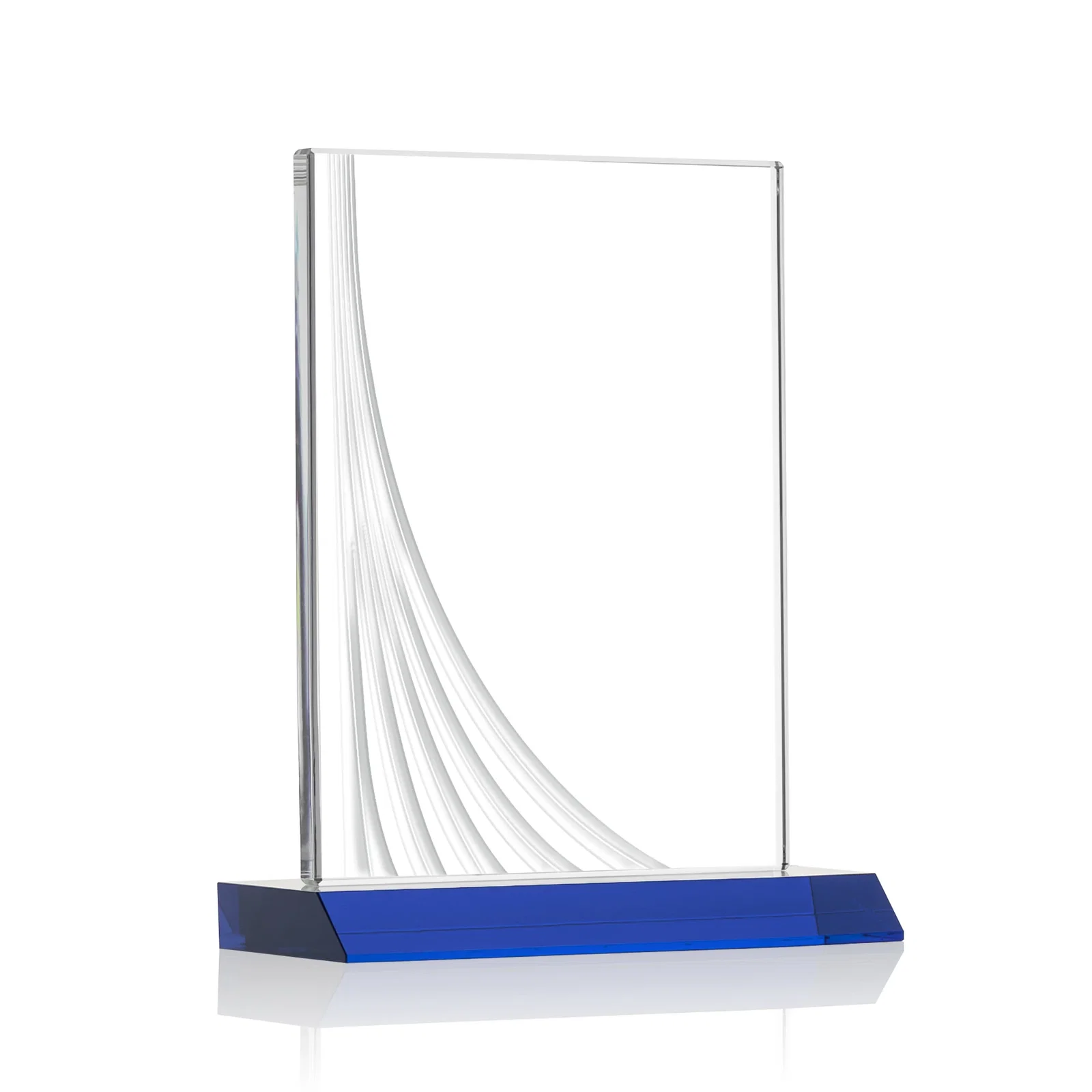 Branded Starfire Crystal Award With Liquid-Crystal Accent Lines, awards for donor appreciation