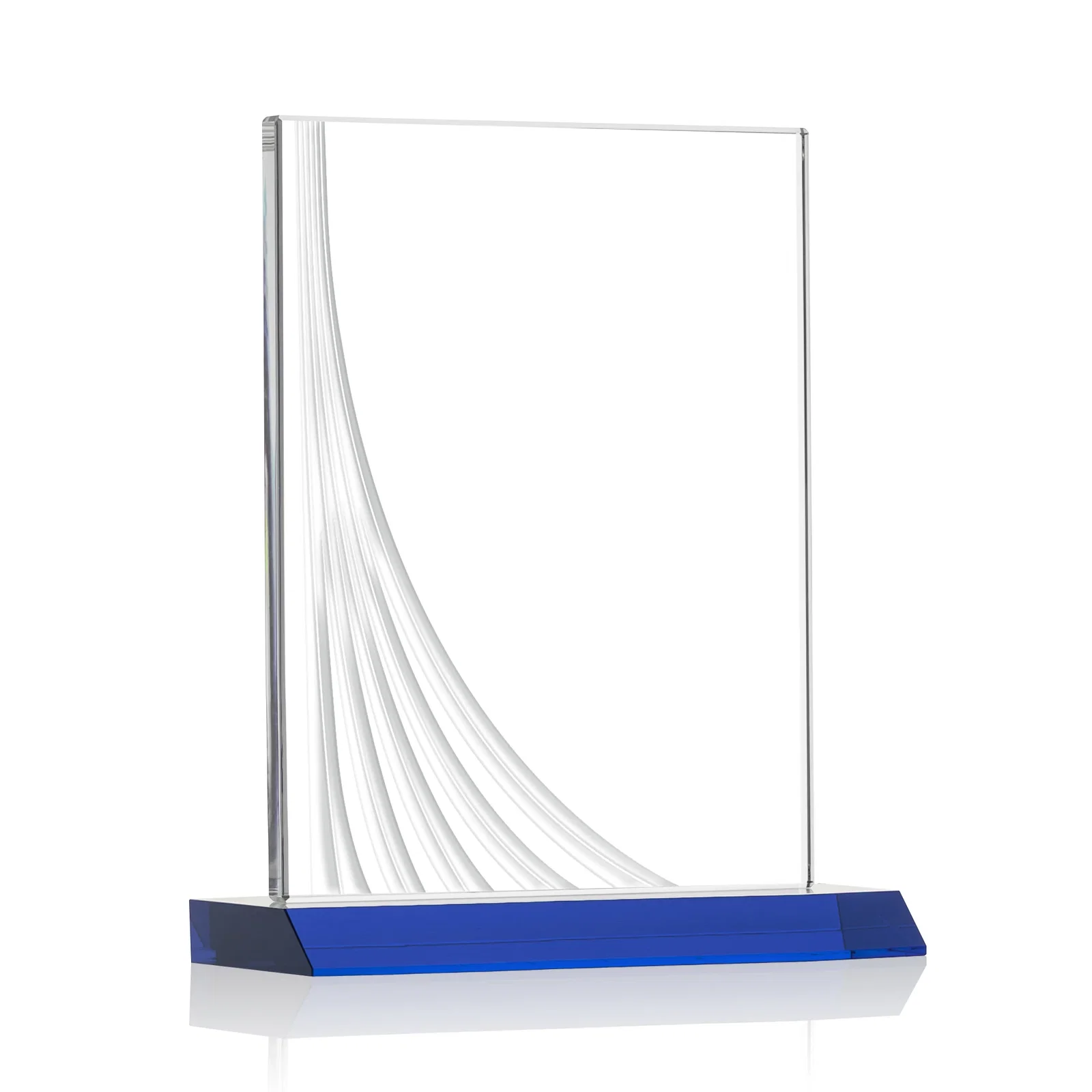 Branded Starfire Crystal Award With Liquid-Crystal Accent Lines, awards for graduation ceremonies