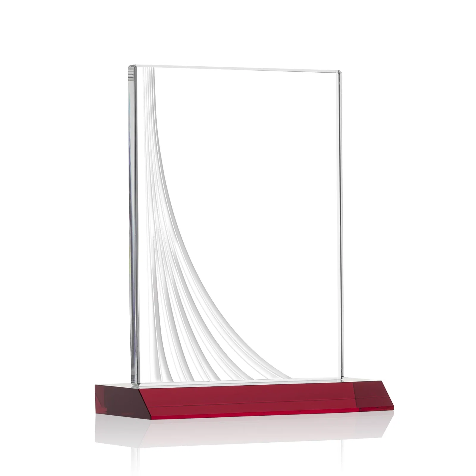 Branded Starfire Crystal Award With Liquid-Crystal Accent Lines, awards for volunteer appreciation