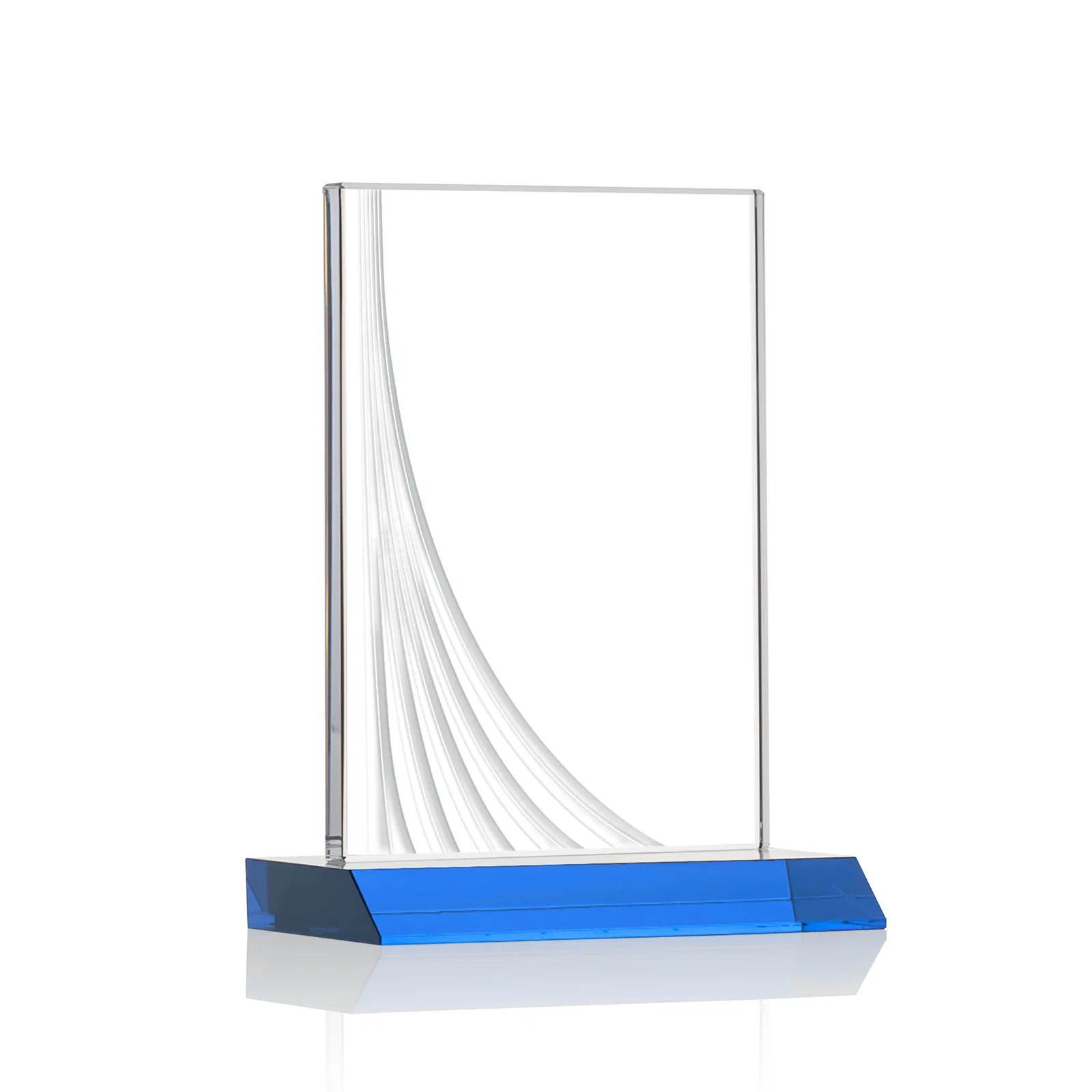 Branded Starfire Crystal Award With Liquid-Crystal Accent Lines, awards for company anniversary events