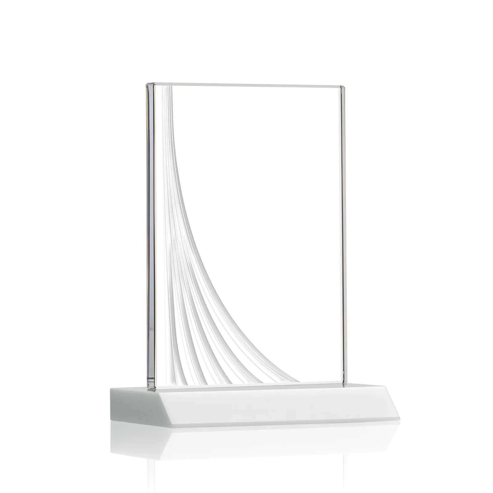 Custom printed Starfire Crystal Award With Liquid-Crystal Accent Lines, awards for service anniversary gifts