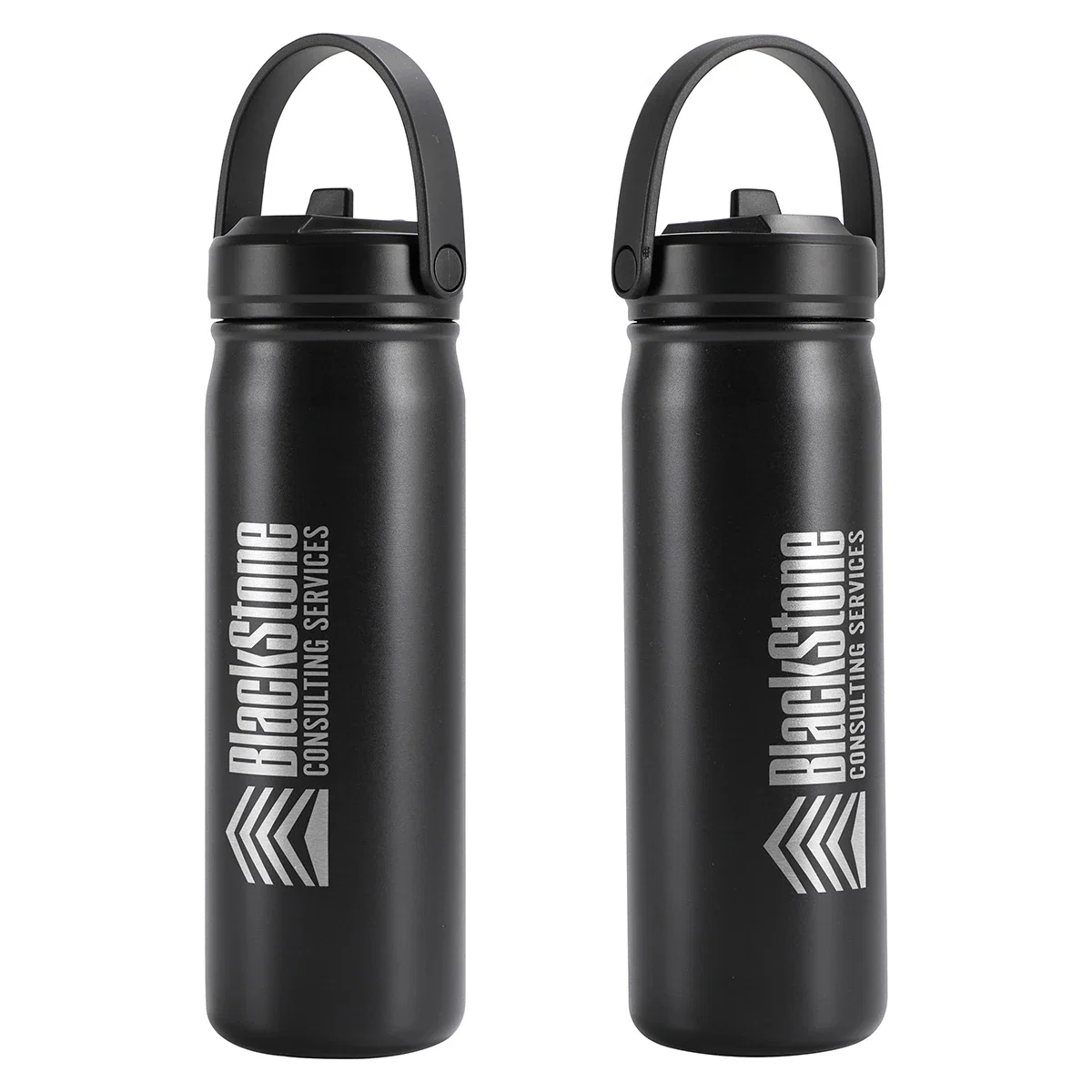 Close-up of the Lennon bottle's straw lid and logo imprint area