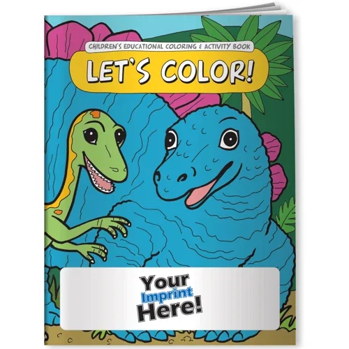 Let's Color! coloring book cover with playful kids artwork