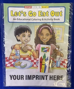 Let's Go Eat Out Coloring & Activity Book