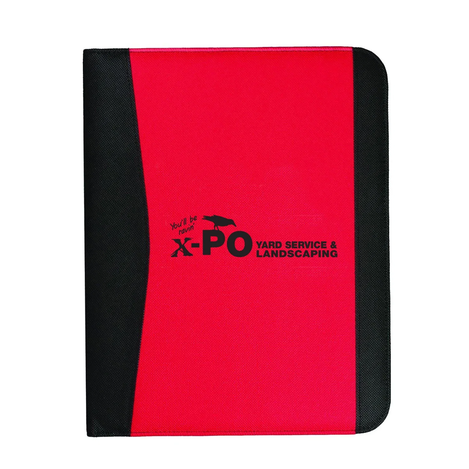 Letter Size Non-Woven Padfolio — Red — view 2