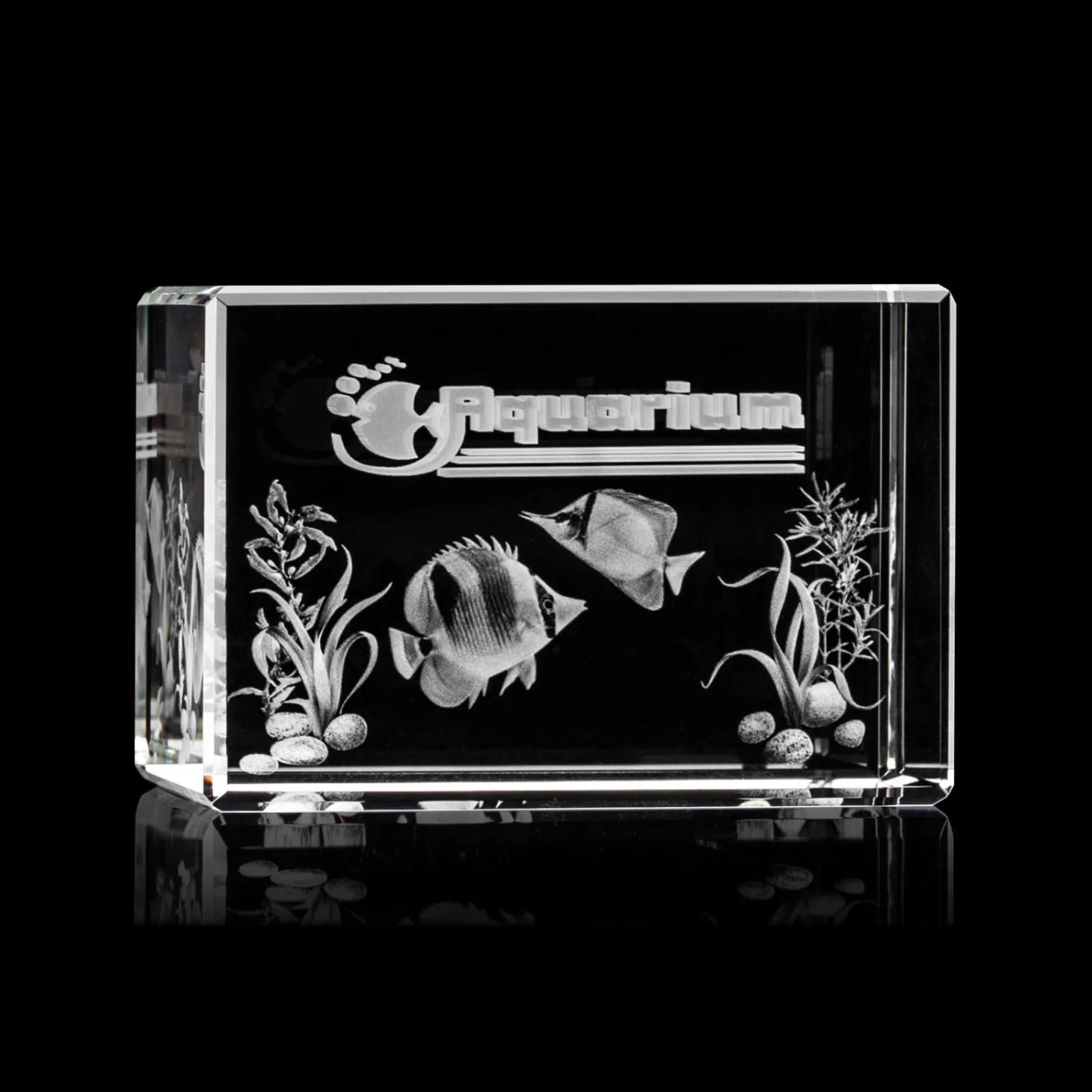 Custom Beveled Crystal Block Award, 2"-4.5" in 5 Sizes, client appreciation gift for dealer and partner awards
