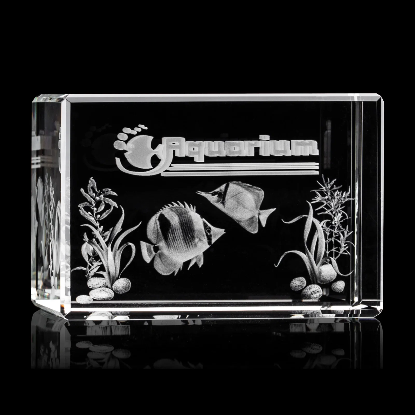 Personalized Beveled Crystal Block Award, 2"-4.5" in 5 Sizes, client appreciation gift for employee recognition