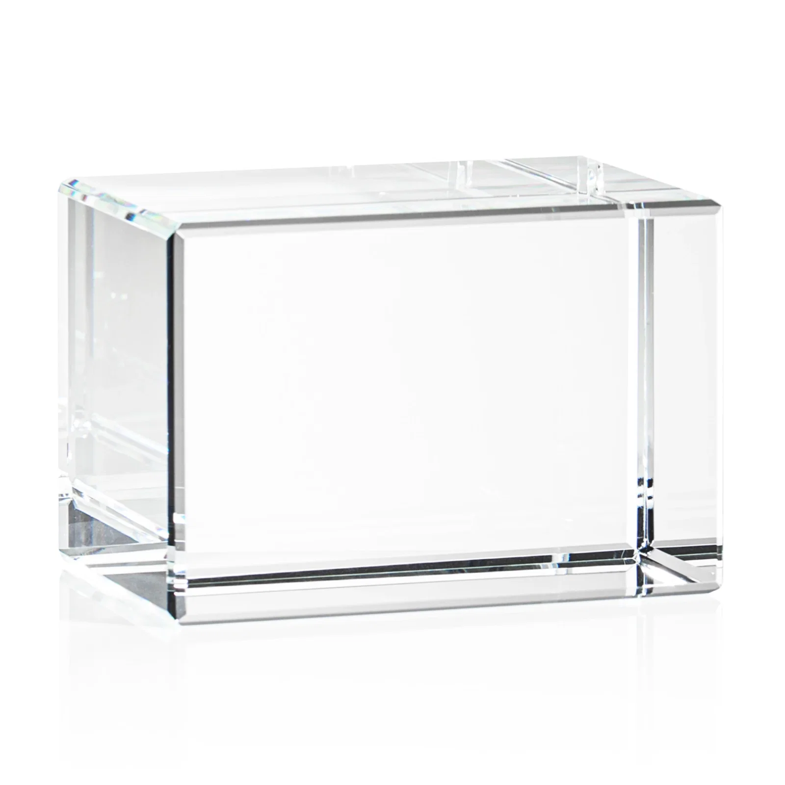 Promotional Beveled Crystal Block Award, 2"-4.5" in 5 Sizes, client appreciation gift for corporate award ceremonies