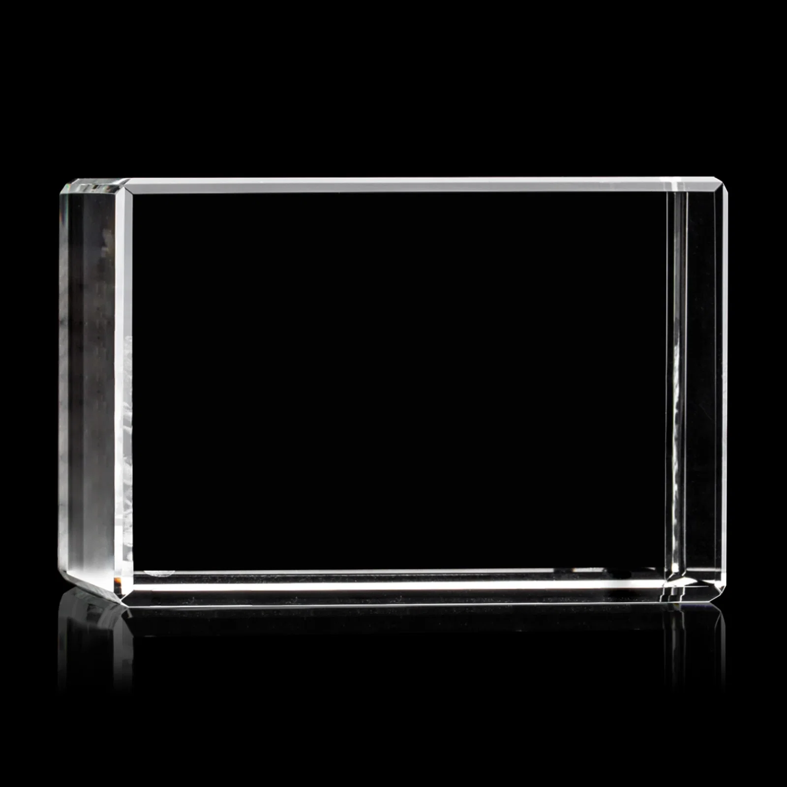 Promotional Beveled Crystal Block Award, 2"-4.5" in 5 Sizes, client appreciation gift for donor appreciation