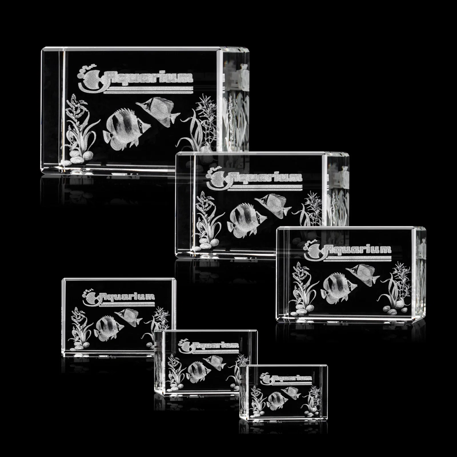 Custom Beveled Crystal Block Award, 2"-4.5" in 5 Sizes, client appreciation gift for safety achievement programs