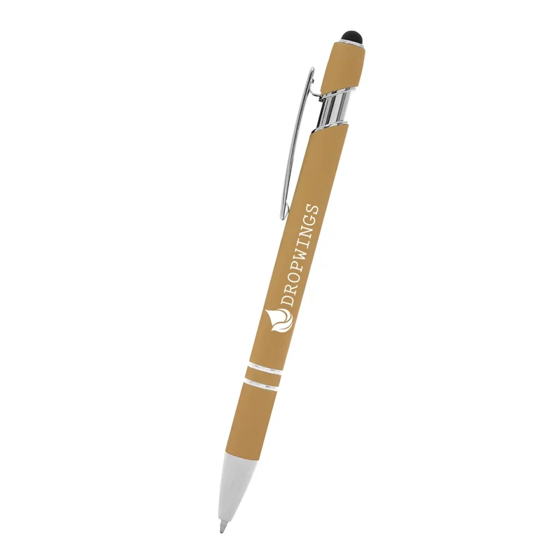 Sloped grip detail where fingers rest while writing
