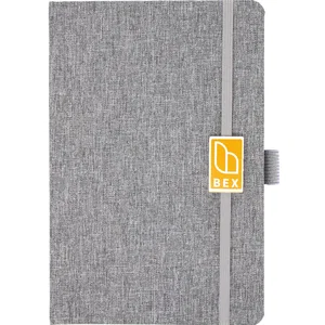 Polyester Fabric Journal, 80-Page Dot Grid, Elastic Toggle Closure