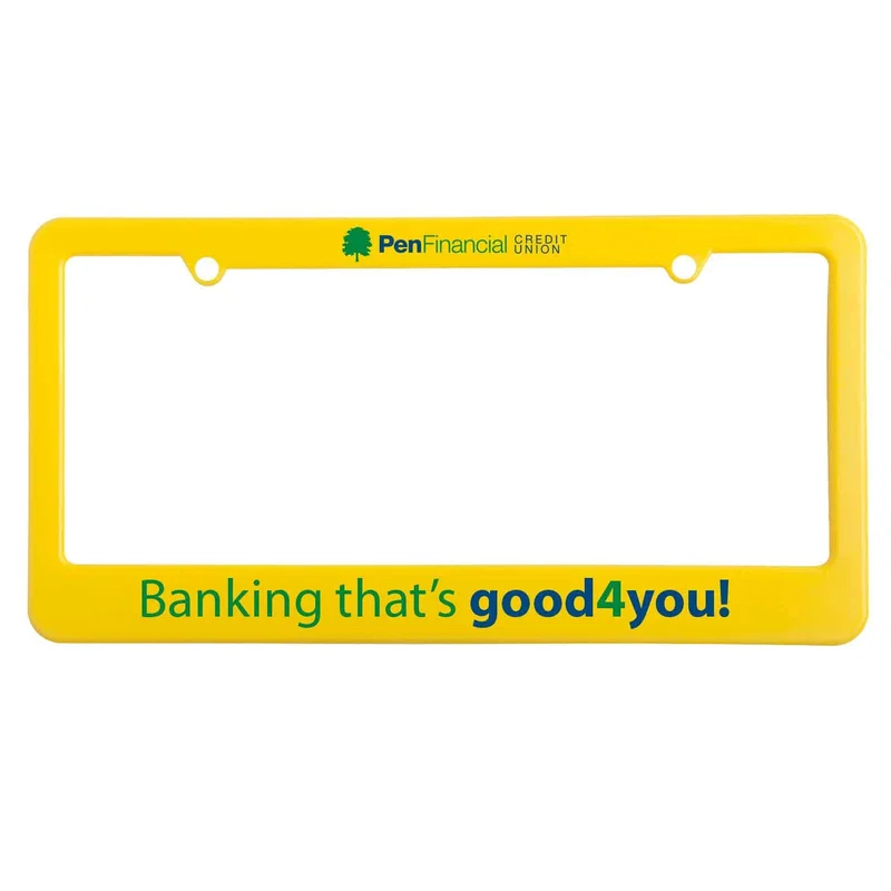 License Plate Frame: 2 Hole with Straight Bottom — view 2