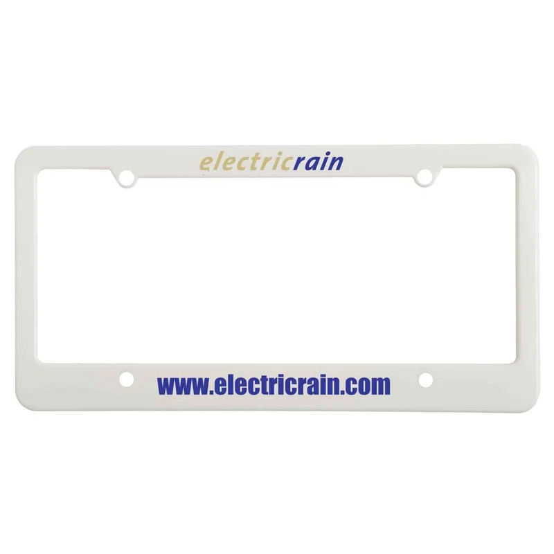 License Plate Frame: 4 Hole with Straight Bottom — view 2