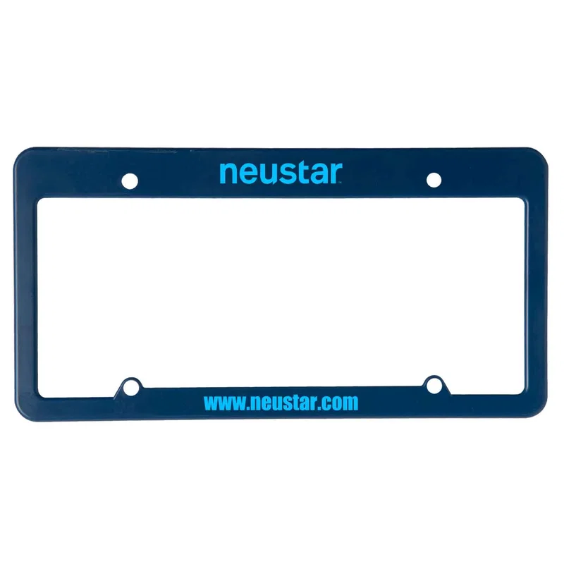 License Plate Frame: 4 Hole with Straight Top — view 3