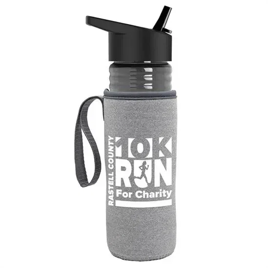 Lifeguard Bottle with Flip-Straw Lid and Insulated Caddy (24 oz.) — view 7