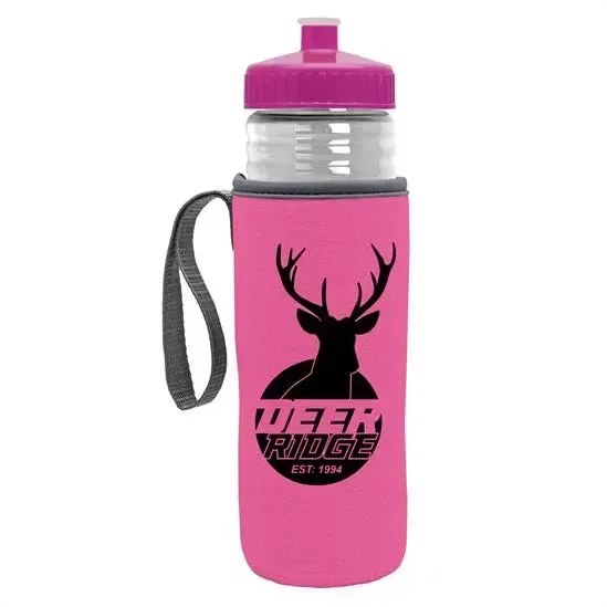 Lifeguard Bottle with Push-Pull Lid and Insulated Caddy (24 oz.)