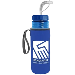 Lifeguard Bottle with Straw Lid and Insulated Caddy (24 oz.)