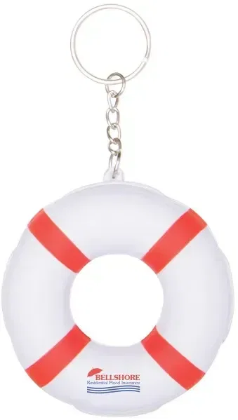 Imprinted Lifesaver Keytag — view 3