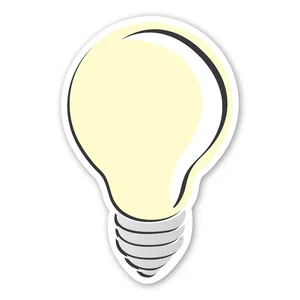 Light Bulb Idea Generator Magnet, 2.82" x 4.25", Full-Color Imprint