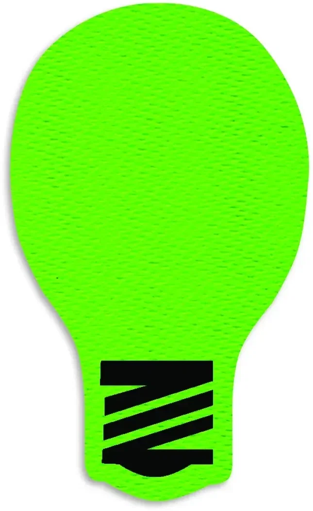 Light Bulb Jar Opener. Rubber light bulb shaped jar opener for electrician and hardware store giveaways, view 3