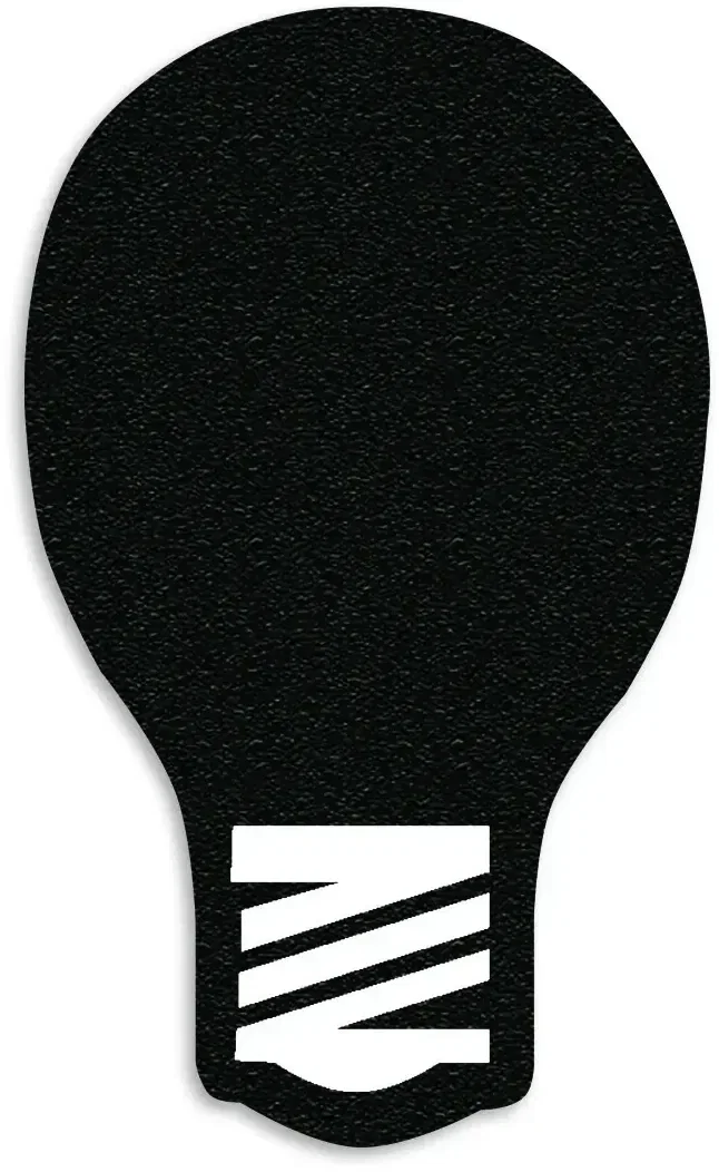 Light Bulb Jar Opener. Rubber light bulb shaped jar opener for electrician and hardware store giveaways, view 4