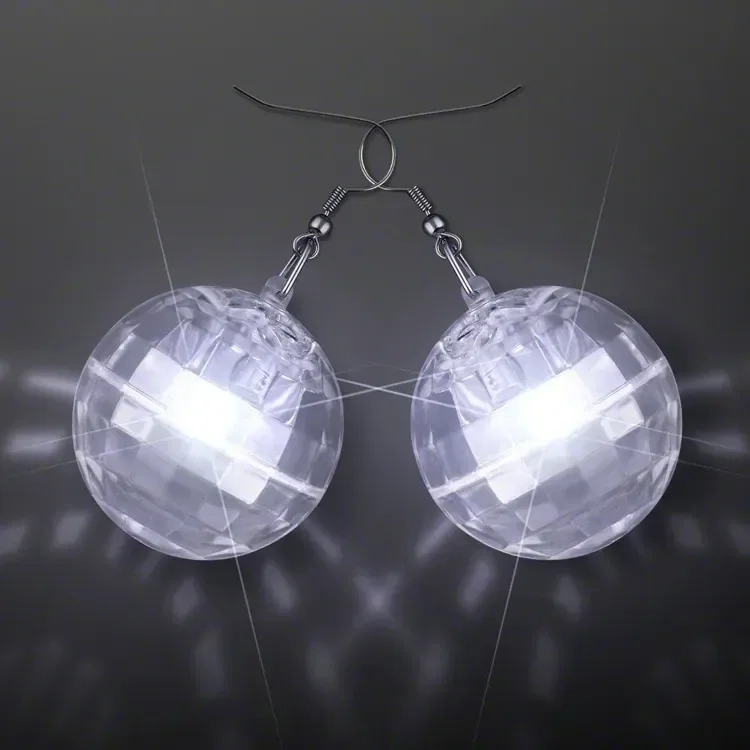 Light Projecting Disco Ball Earrings, 1 Pair — view 2