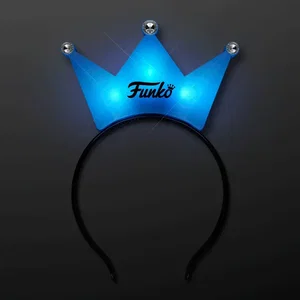 Light Up Blue Crown Tiara Princess Headband
