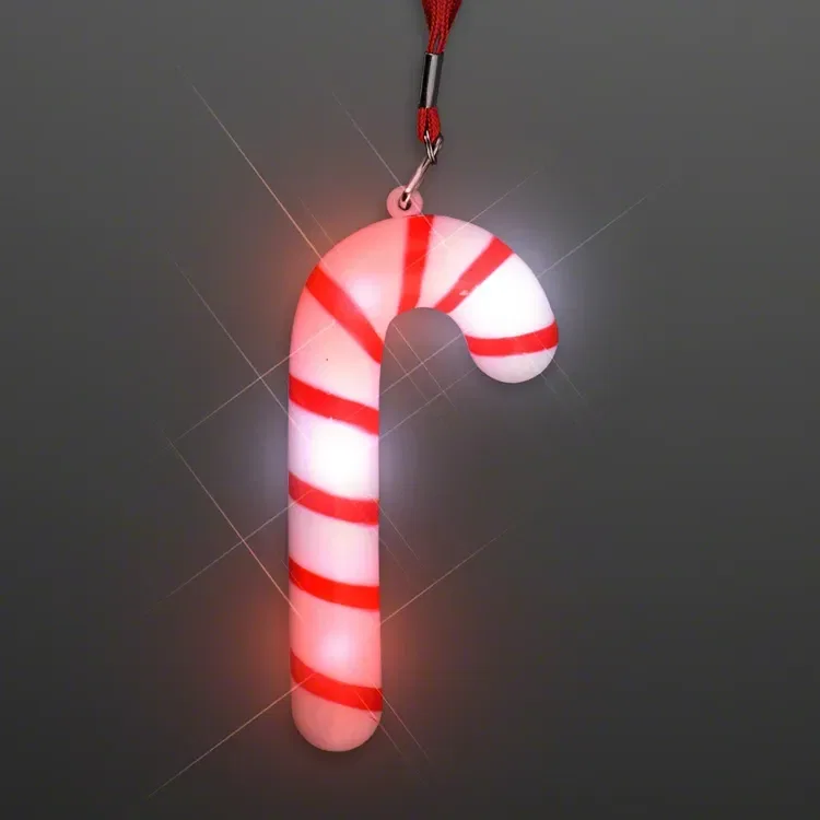 Light Up Candy Cane Necklaces — view 4