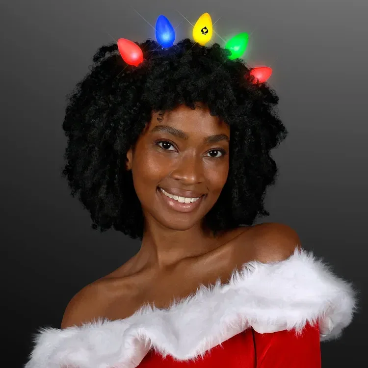 Light Up Christmas Bulbs Headband — view 2