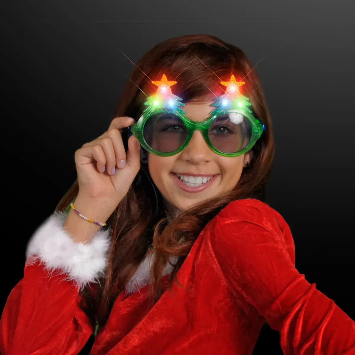 Light Up Christmas Tree Sunglasses — view 2