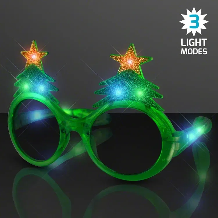 Light Up Christmas Tree Sunglasses — view 4