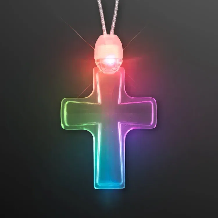 Light Up Cross Necklace — view 3
