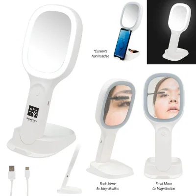 Device charging on the pad below the mirror glass