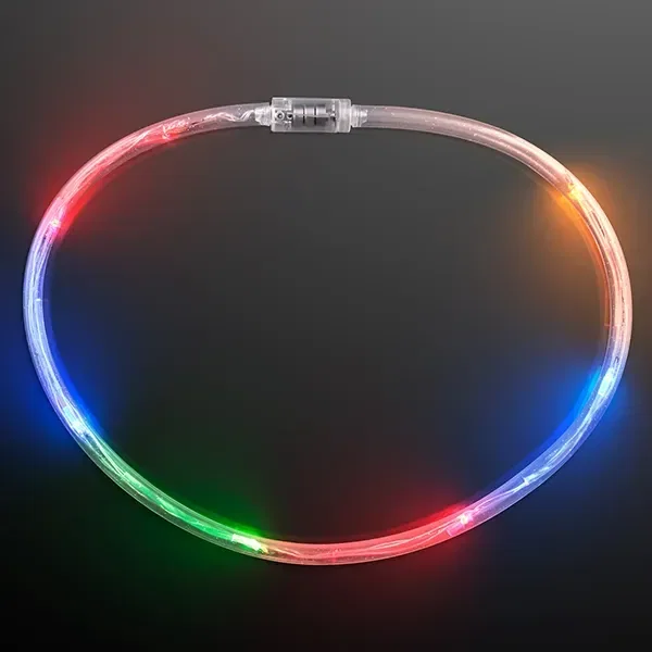 Light Up Flashing Multicolor Tube Necklaces — view 5
