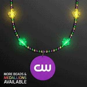 Light Up Fleur de Lis Jewelry With Medallion — view 3