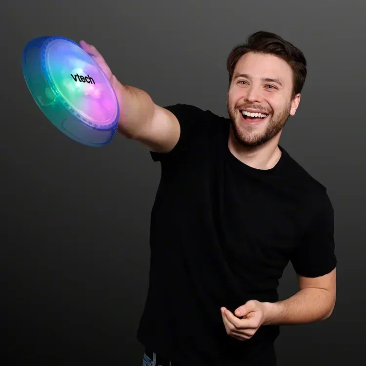 Light Up Flying Disc Toy held in hand