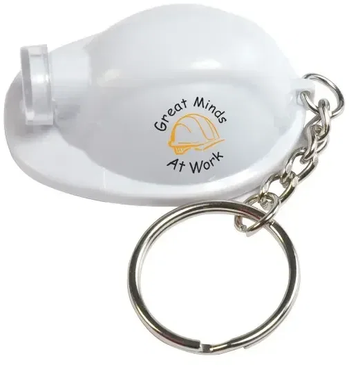Personalized Light Up Hard Hat Keytag — view 2